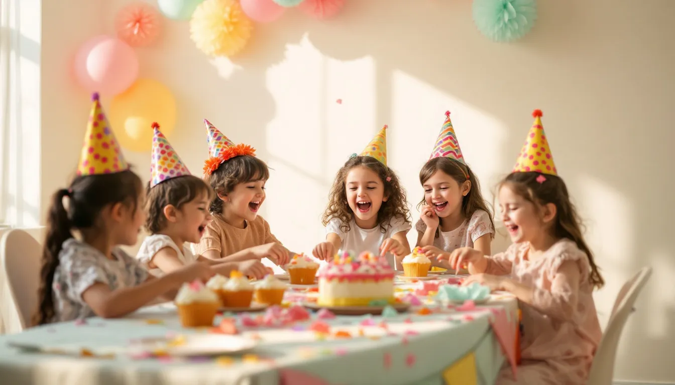 Immersive themed children's birthday party with elaborate decorations and props - professional UK children's party planner